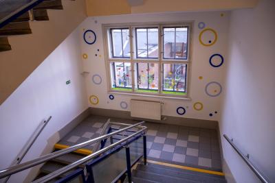 Nová budova - schody