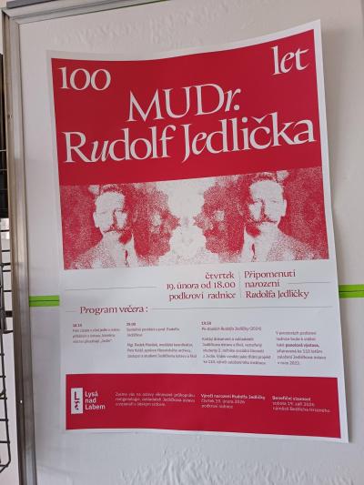 Připomenutí narození Rudolfa Jedličky